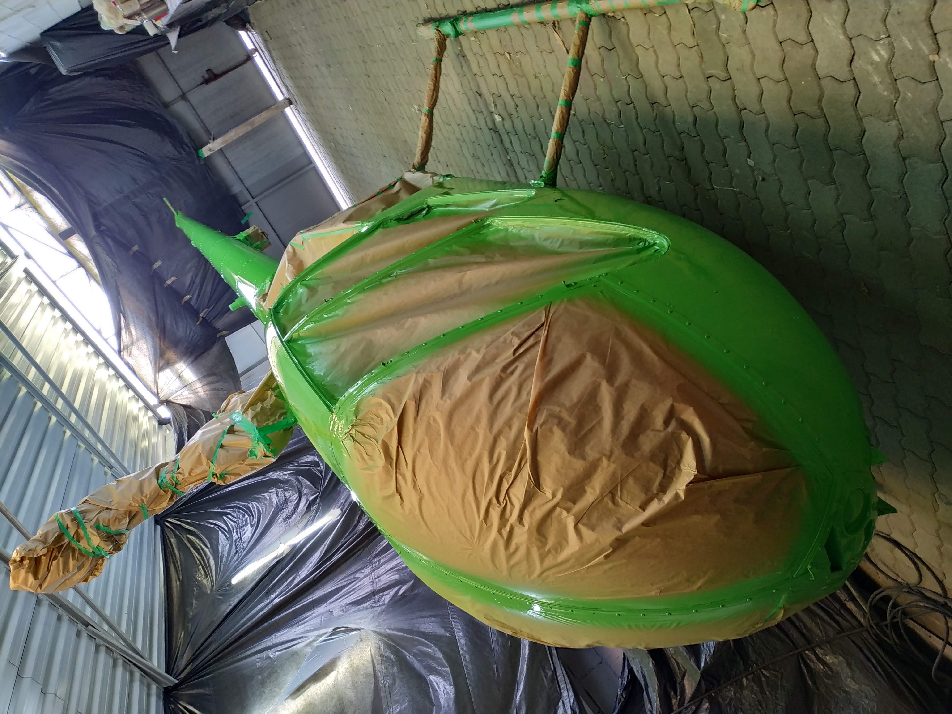 Helicopter side view