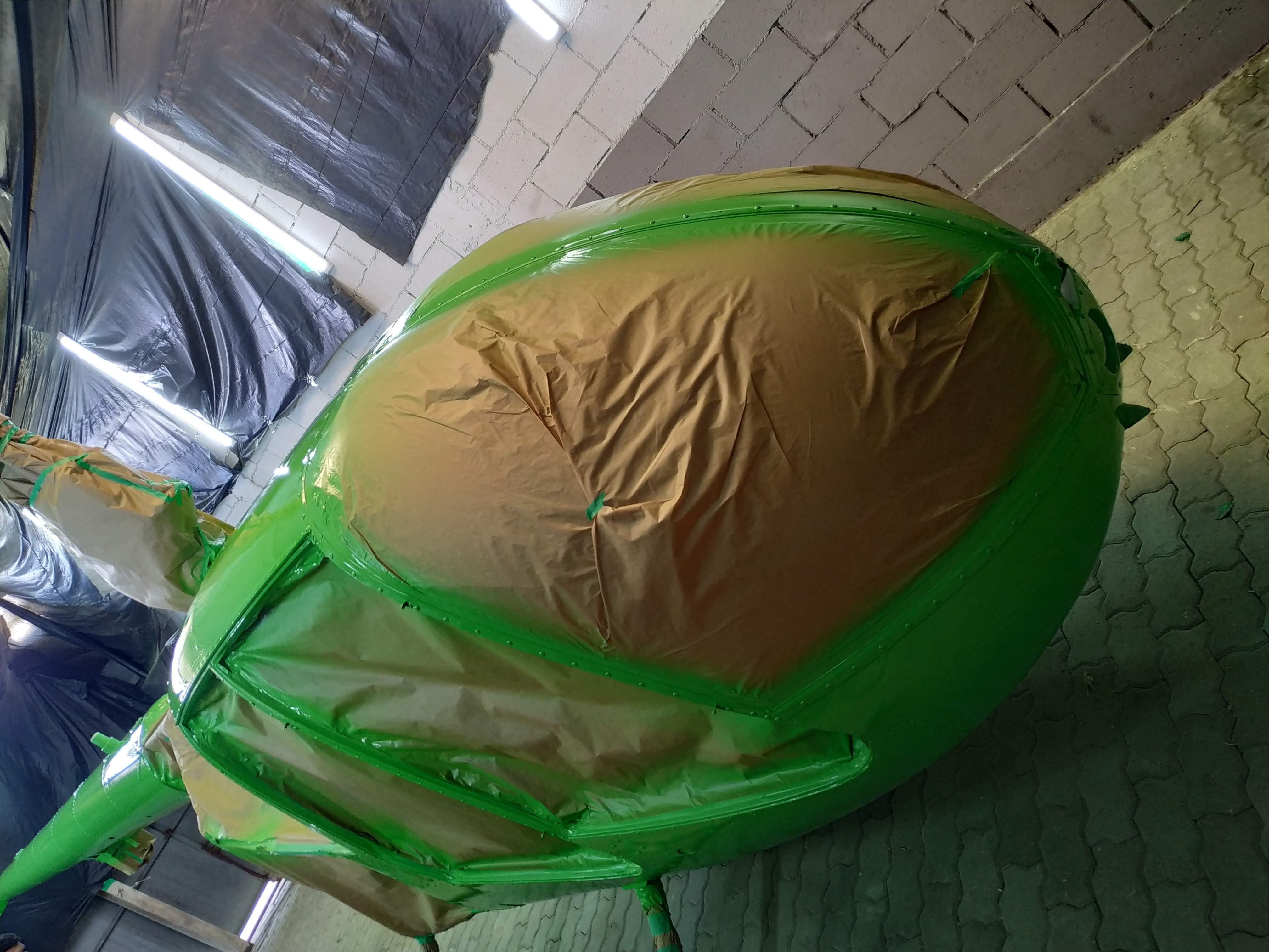 Helicopter rear view